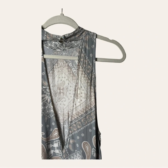 0366. FREE PEOPLE INTIMATELY SLEEVELESS DRESS HIGH NECK SIZE MEDIUM - Picture 9 of 10